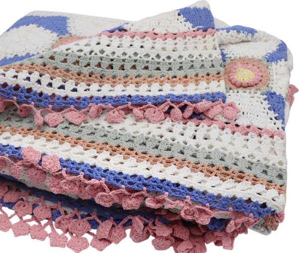 Elite Copriletto Matrimoniale lavorazione crochet - 1126