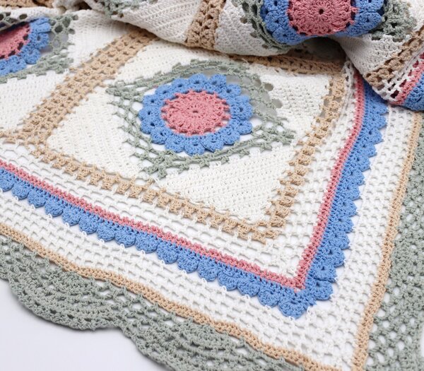 Elite Copriletto Matrimoniale lavorazione crochet - 1127
