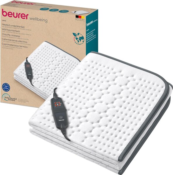 Beurer Coprimaterasso termico Singolo elettrico 130x75 cm Lavabile colore Verde - UB 60 UB 60