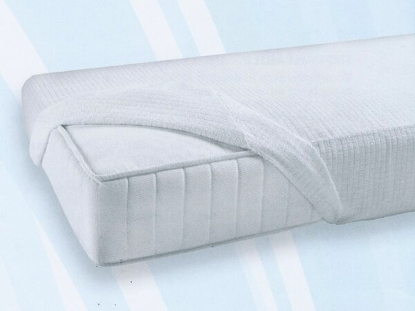 Gabel Coprimaterasso Traspirante Singolo con Angoli Elasticizzati in Spugna Multiestensibile 90x200 cm colore Bianco - 15830 Jersey