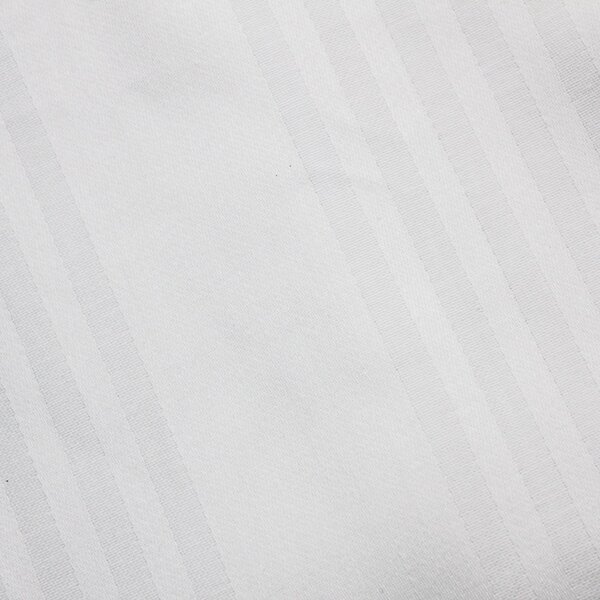 Blanco Raya Coprimaterasso Una Piazza e Mezza con Cerniera 100% Puro Cotone con motivo Jacquard 130x190+25 cm colore Bianco - 2879-1