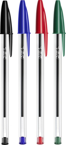 Bic Cristal Original Penne a Sfera (Punta 1Mm) Colori Assortiti Barattolo 16+4 - 929081