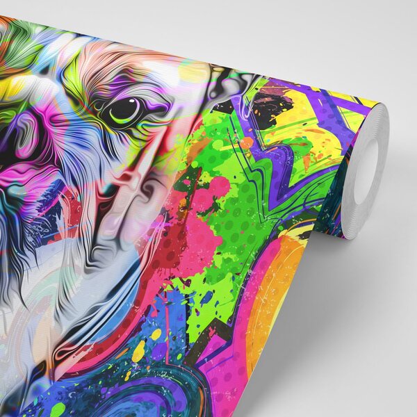 Carta da parati – Bulldog pop-art