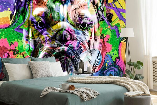 Carta da parati – Bulldog pop-art