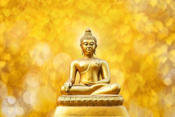 Carta da parati – Statua dorata di Buddha