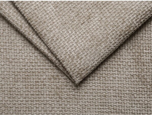 Poggiapiedi beige con rivestimento in ciniglia Lupine – Micadoni