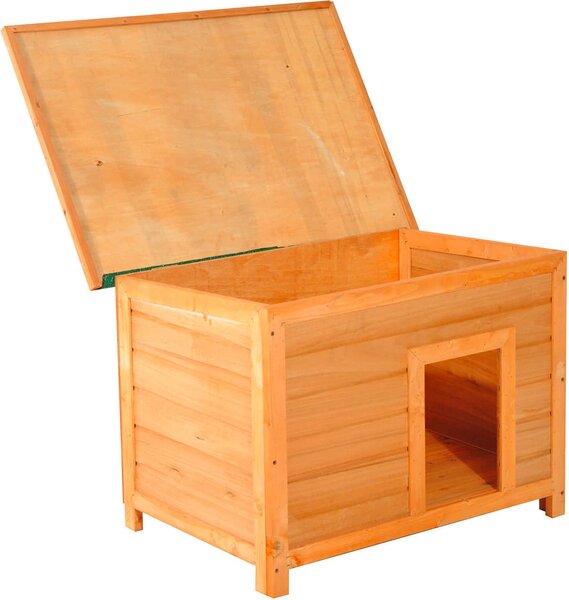 AllMyPets Cuccia per Cani o Gatti da Esterno Taglia Media Impermeabile da In Legno Di Abete 85x58x58 cm - D0D014