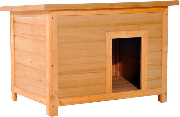 AllMyPets Cuccia per Cani o Gatti da Esterno Taglia Media Impermeabile da In Legno Di Abete 85x58x58 cm - D0D014