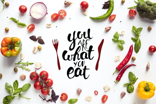 Carta da parati – You are what you eat