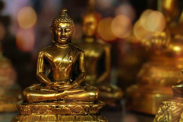 Carta da parati – Buddha con sfondo astratto