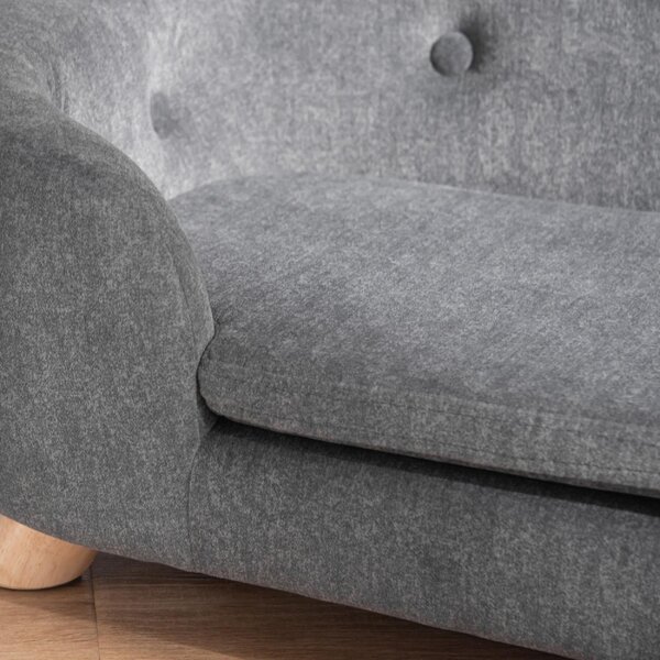 AllMyPets Cuccia per Cani o Gatti da Interno Taglia Medio Piccola Divanetto da con Cuscino Lavabile 70x47x30cm Grigio Antracite