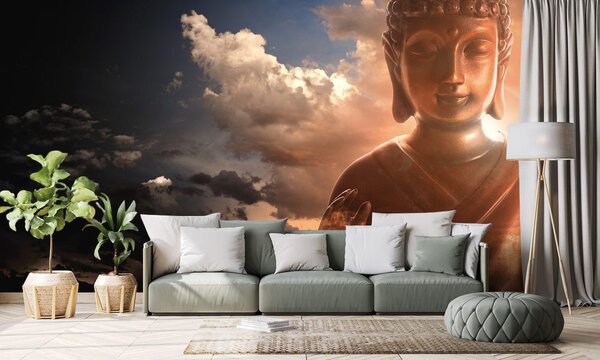 Carta da parati – Buddha tra le nuvole