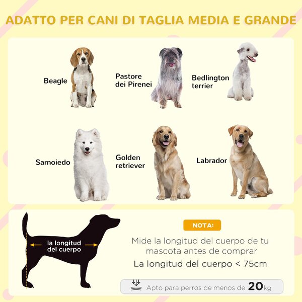 AllMyPets Cuccia per Cani Taglia Media da Esterno con Tetto Apribile in Legno 101x66.5x70.5 cm colore Grigio - 3CGJ580
