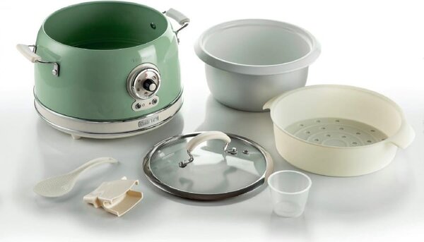 Ariete Cuociriso Cuoci Riso Risotteria Capacit 3 Litri Potenza 650 Watt Cottura a Vapore colore Verde - 2904 Rice Cooker & Slow Cooker