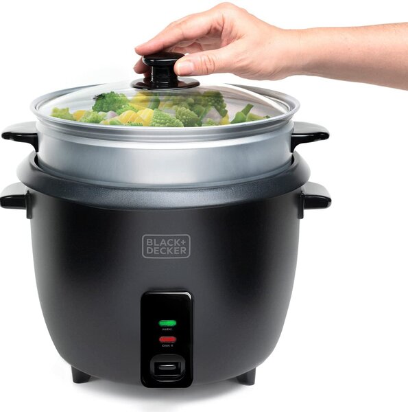 Black & Decker Cuociriso Cuoci riso risottiera Capacit 1.8 Litri Potenza 700 Watt - BXRC1800E