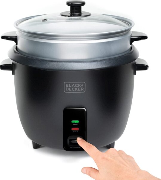 Black & Decker Cuociriso Cuoci riso risottiera Capacit 1.8 Litri Potenza 700 Watt - BXRC1800E