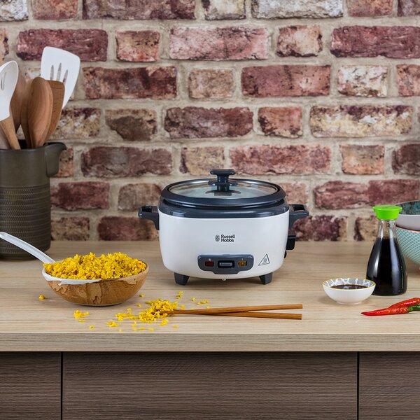 Russell Hobbs Cuociriso elettrico Risottiera Cottura a vapore Potenza 300 watt Capacit 1,4 litri colore Bianco - 27030-56