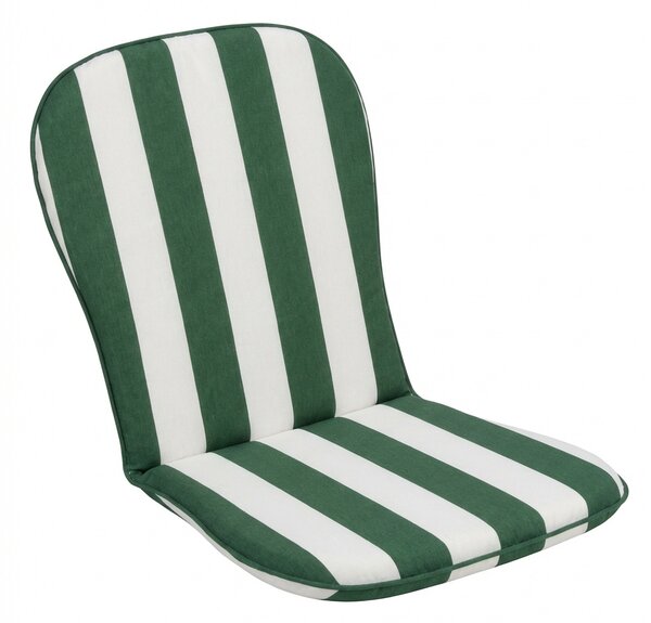 VivaGarden Cuscino imbottito Action Monoblocco Basso Misto Cotone e Poliestere 75x38x2h cm colore Bianco/Verde - PF03173