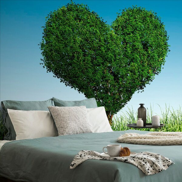 Carta da parati – Albero a forma di cuore