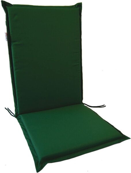 VivaGarden Cuscino imbottito Zippo Schienale Alto in Misto Cotone e Poliestere 115x48x6h cm colore Verde - PF02684