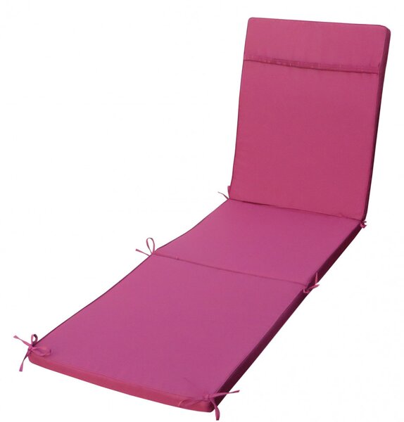 VivaGarden Cuscino Lettino Rettangolare Bordeaux Idrorepellente 194.5x59x4 cm - CU805790
