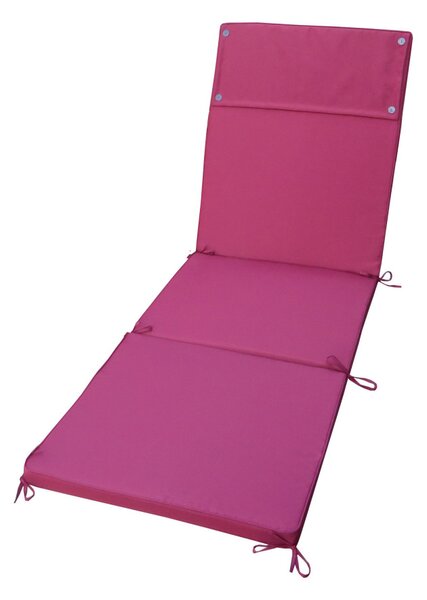 VivaGarden Cuscino Lettino Rettangolare Bordeaux Idrorepellente 194.5x59x4 cm - CU805790