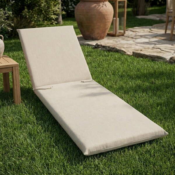 VivaGarden Cuscino per Sdraio da Giardino Garden H 4,5 180 x 60 cm colore Ecru' - LET180ECRU
