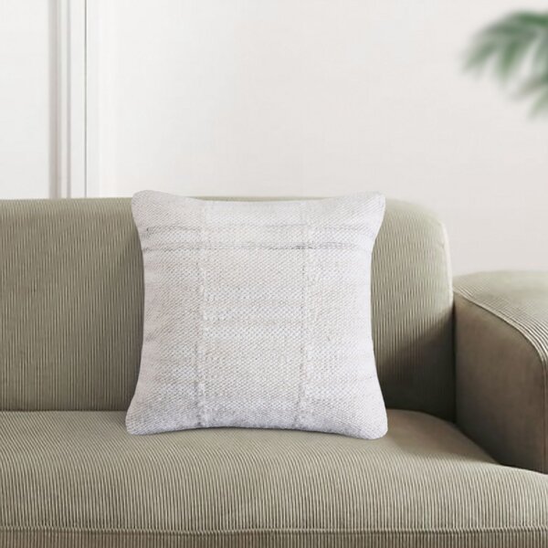 VivaGarden Cuscino Quadrato bianco in lana 45x45 cm fisso - WO801872