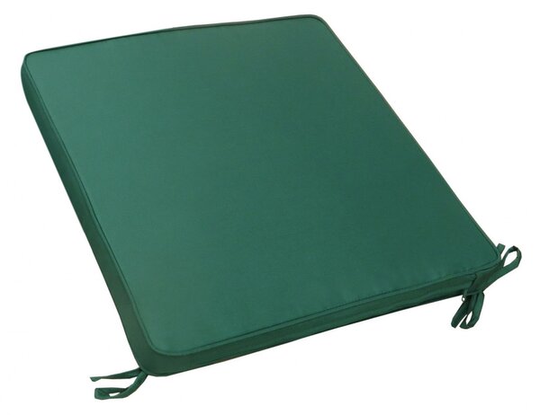 VivaGarden Cuscino per seduta Quadrato 40x40 cm in poliestere verde scuro sfoderabile - CU805779