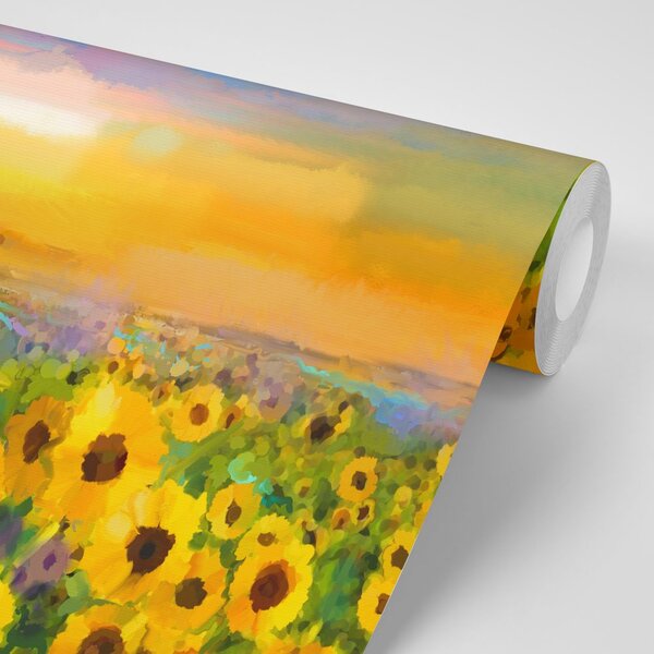 Carta da parati – Campo di girasoli