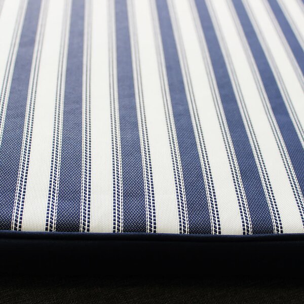 DecHome Cuscino Sao Tome Fantasia Riga in Poliestere cm 110x45 Colore Blu - CU805727