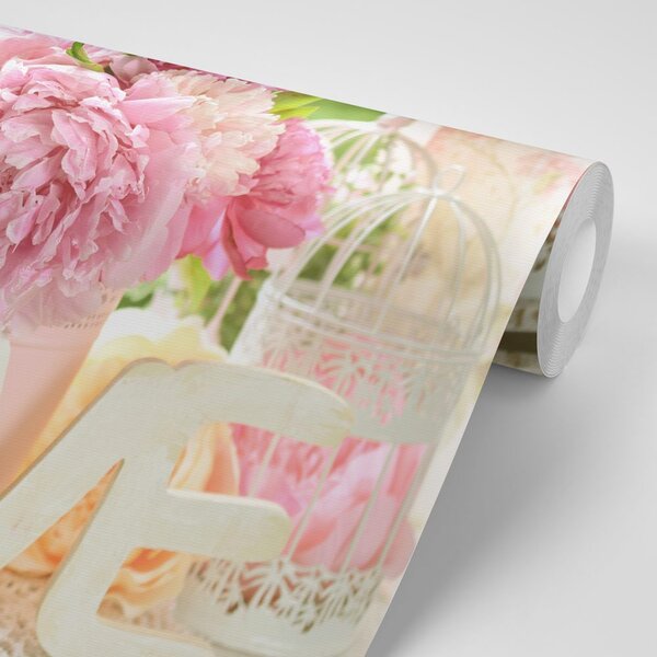 Carta da parati – Scritta romantica Love