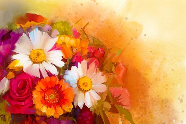Carta da parati – Bouquet meraviglioso