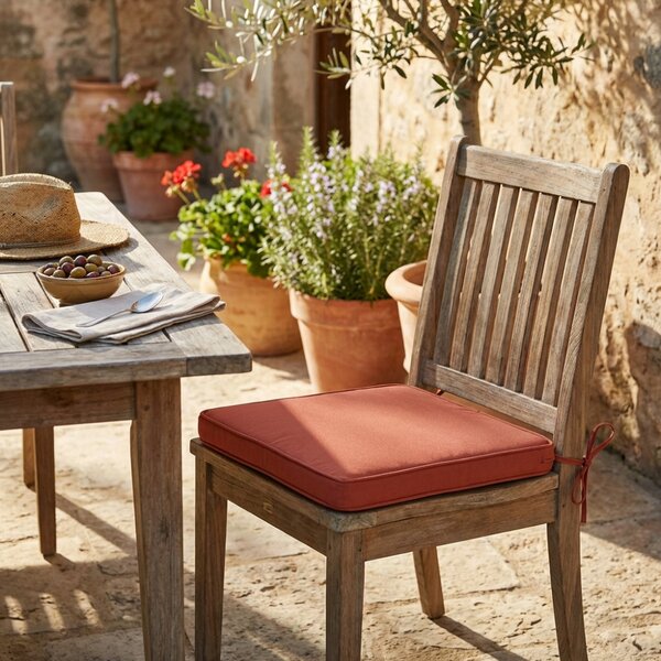 VivaGarden Cuscino Seduta Large Arancione 50x45x4 cm Idrorepellente - CU805812
