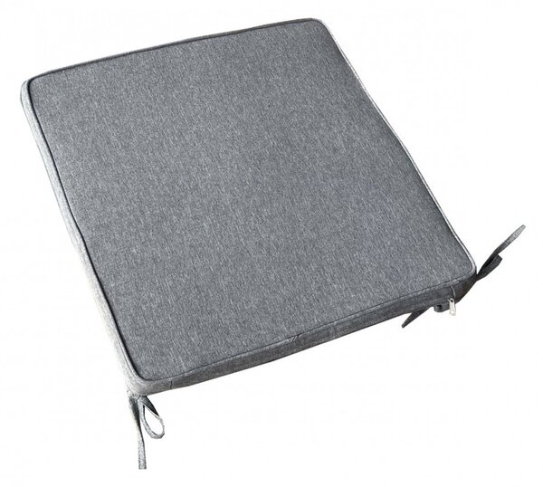 VivaGarden Cuscino Seduta Grigio Chiaro Melange 40x40 cm Sfoderabile e Idrorepellente - CU805843