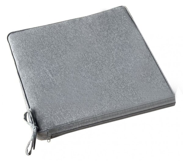VivaGarden Cuscino Seduta Grigio Chiaro Melange 40x40 cm Sfoderabile e Idrorepellente - CU805843
