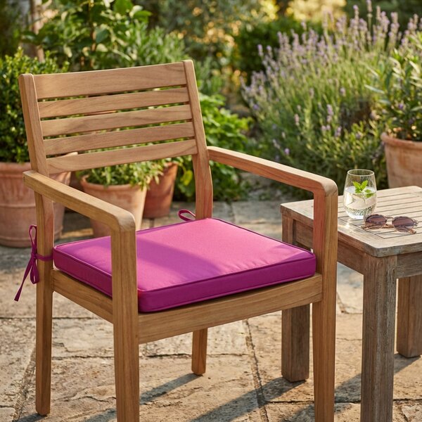 VivaGarden Cuscino Seduta Large Bordeaux 50x45x4 cm Sfoderabile e Idrorepellente - CU805788