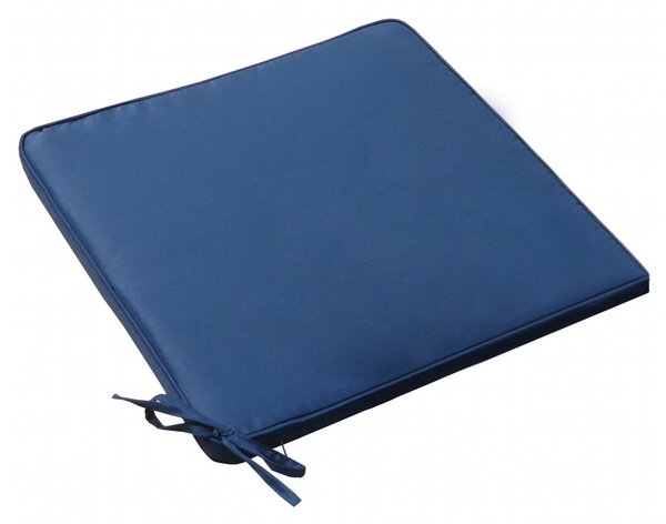 VivaGarden Cuscino seduta large blu scuro Rettangolare idrorepellente 50x45x4 cm - CU805820