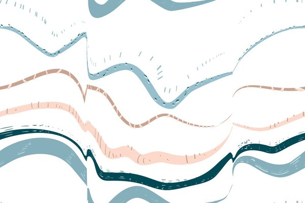 Carta da parati – Onde colorate