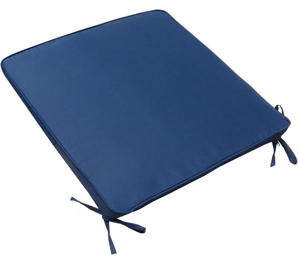 VivaGarden Cuscino seduta large blu scuro Rettangolare idrorepellente 50x45x4 cm - CU805820