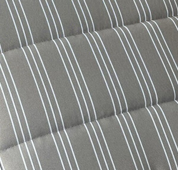 VivaGarden Cuscino Seduta Rigato Tortora Quadrato 40x40 cm Idrorepellente e Sfoderabile - CU805847