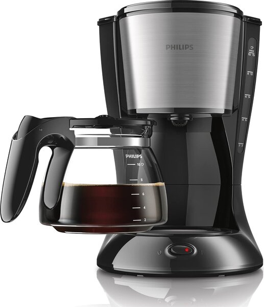 Philips Daily Collection HD7462/20 Macchina Caff Americano Caff Macinato in Polvere 15 Tazze Spegnimento automatico colore Nero / Acciaio