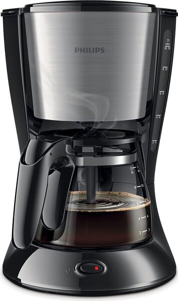 Philips Daily Collection HD7462/20 Macchina Caff Americano Caff Macinato in Polvere 15 Tazze Spegnimento automatico colore Nero / Acciaio