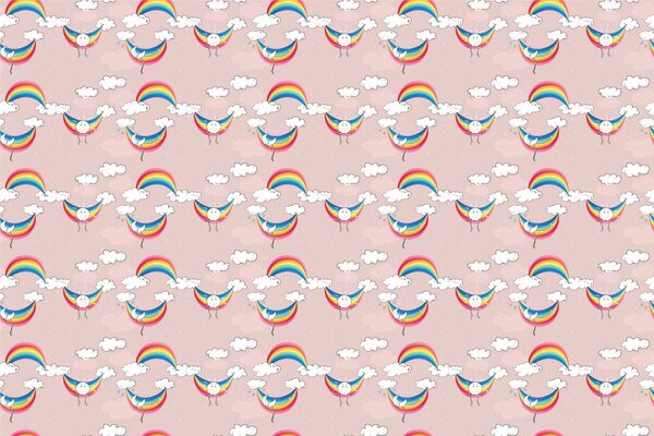 Carta da parati – Arcobaleno allegro