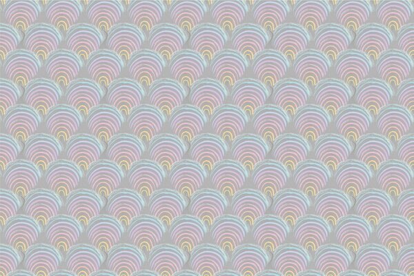 Carta da parati – Casette colorate dell'arcobaleno