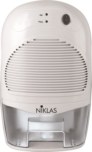 Niklas Deumidificatore Portatile per la casa muffa 0,6 Litri in 24 Ore Tanica 1,5 Litri - 503370 Dry 1500