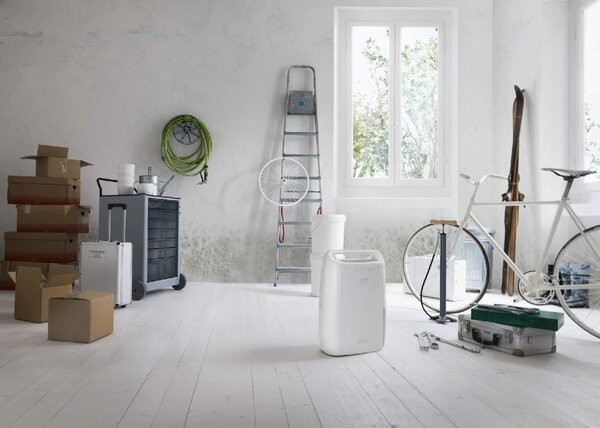 De Longhi Deumidificatore Portatile per la casa muffa 10 Litri in 24 Ore Tanica 2.1 Litri Tasciugo DEX210SF