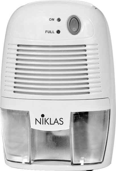 Niklas Deumidificatore Portatile per la casa muffa 0,25 Litri in 24 Ore Tanica 0,5 Litri - 013370 Dry 500