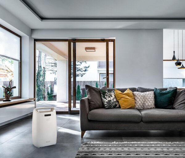 De Longhi Deumidificatore Portatile per la casa muffa 14 Litri In 24 Ore Tanica 2.1 Litri Tasciugo AriaDry Multi colore Bianco - DEXD214RF