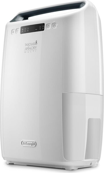 De Longhi Deumidificatore Portatile per la casa muffa 16 Litri in 24 Ore Capacit Tanica 2,1 Litri con Timer colore Bianco - DEXD216RF